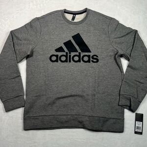 ADIDAS GOLF Tech Fleece casual gray black pullover NWT Men‎ large
